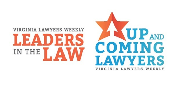 Virginia Lawyers Weekly Leaders in the Law and Up and Coming Lawyers logos