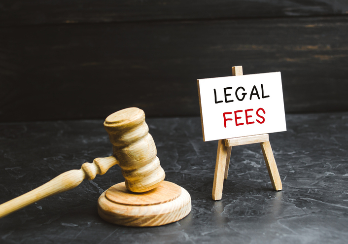 Gavel and legal document symbolizing court-awarded attorney’s fees in a Virginia divorce case.